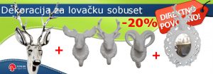 Dekoracija za lovačku sobu set